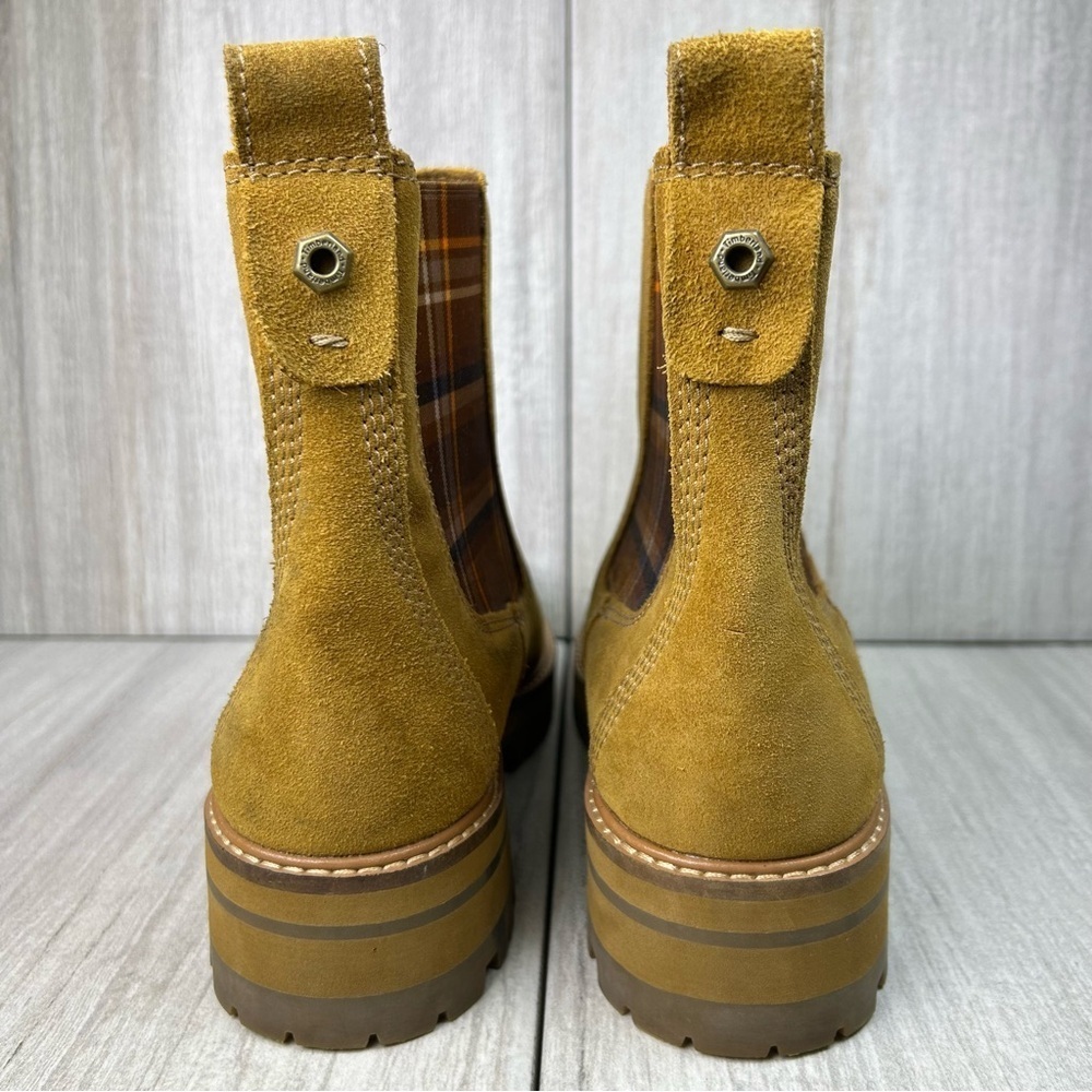 Timberland Courtmayeur Valley Chelsea Brown Suede Leather Boots Women’s Size 9.5 - Picture 7 of 10